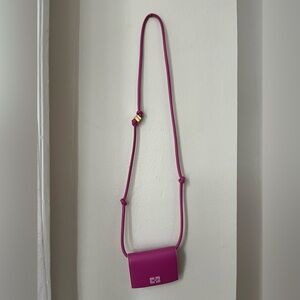 Ganni Fuchsia Crossbody Bag